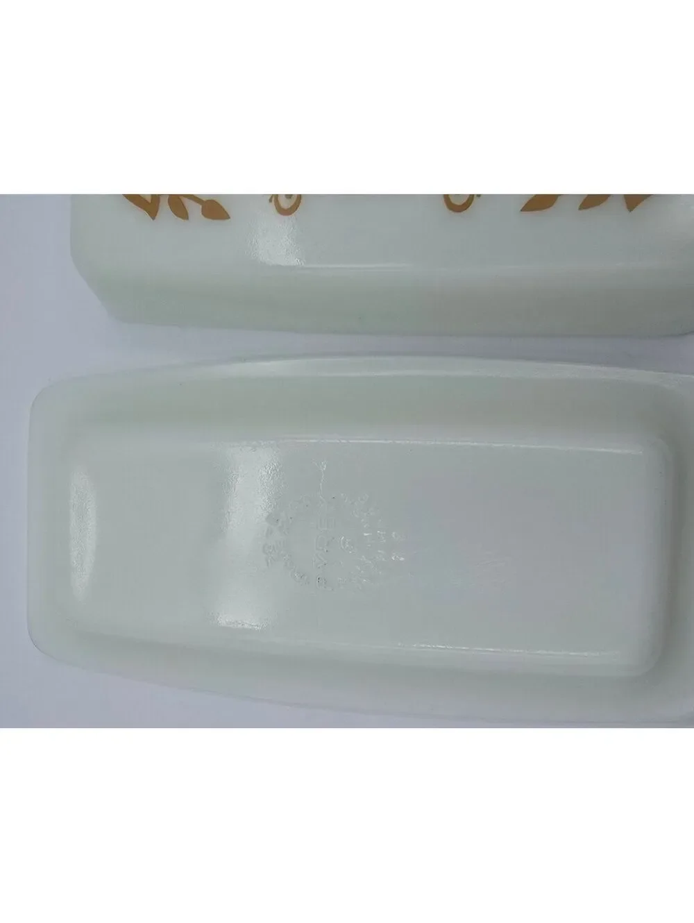 Vintage Pyrex Butterfly Gold 72-B Covered Butter Dish 1970s USA